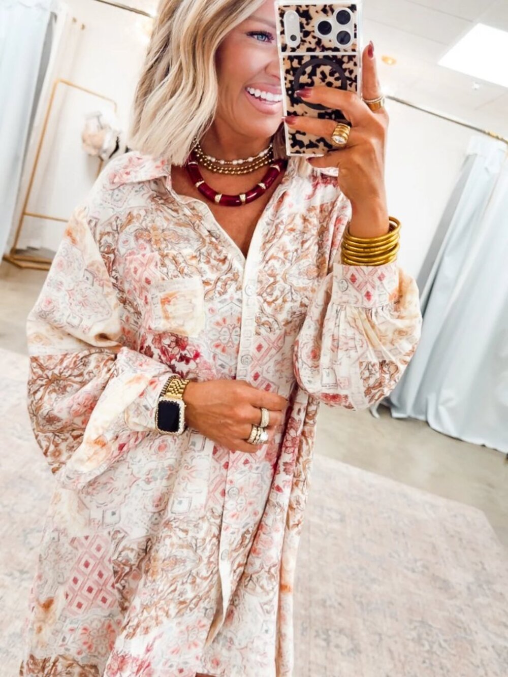POL The Khloe Tunic In Ivory - Picture 8 of 14